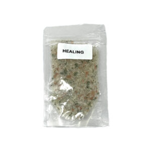 Shreyshti Ritual Bath Salt Healing, 50g stand able pouch, a combination of salts, fragrances and herbs for space clearing and cleansing, anoint candles and cleansing tools or crystals